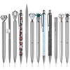 amassan 12Pcs Ballpoint Pens Set, Cute Pens with Crystal Diamond
