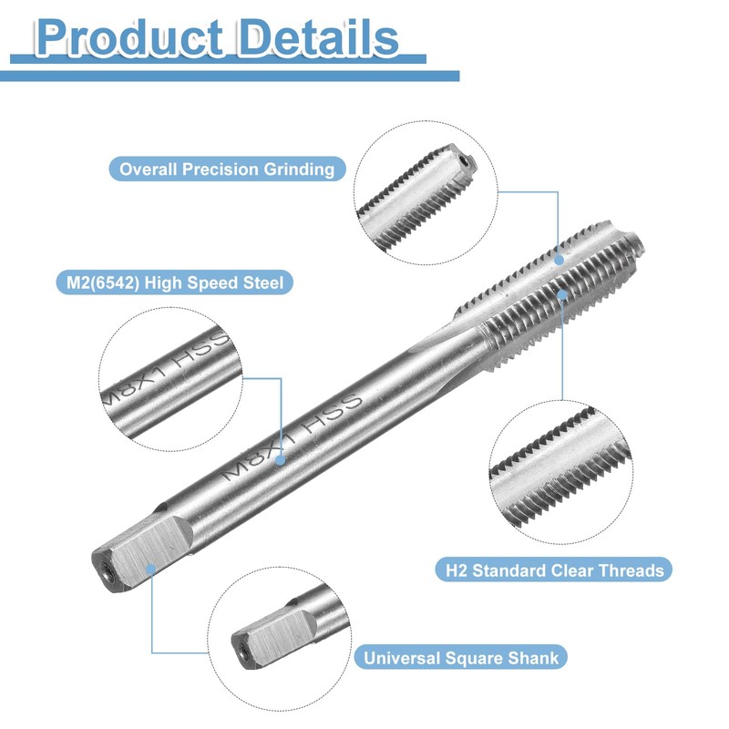 sourcing map Hand Bottom Tap M8 x 1 H2 Metric