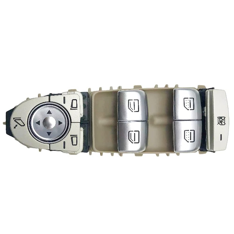 Left Driver Power Window Mirror Switch Button Front Beige Compatible