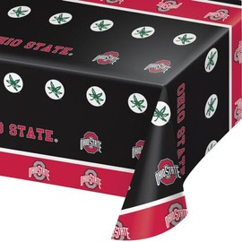 Trendware Ohio State University Plastic Tablecloths, 3 ct