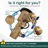 【UPC® Certified】1" Brass Pressure Vacuum Breaker, Max 400PSI Sprinkler Backflow