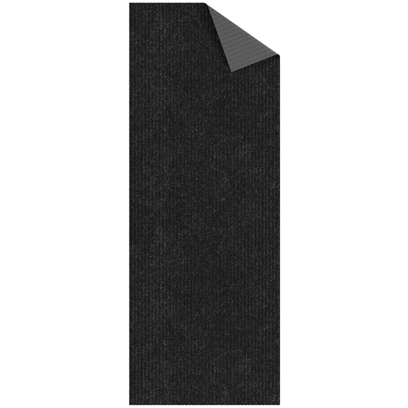 Ottomanson Solid Design Non-Slip Rubberback 2x10 Indoor/Outdoor Runner Rug for