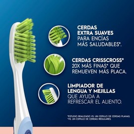 Oral Encías Detox Cepillo Dientes Cerdas Extrasuaves Crisscross Unidades Multicolor
