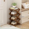 YYW Shoe Rack, Foldable Bamboo Shoes Shelf, Freestanding Shoe Storage