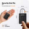 Locker Padlock with 4-Digit Code for Gym, School, Home, Work