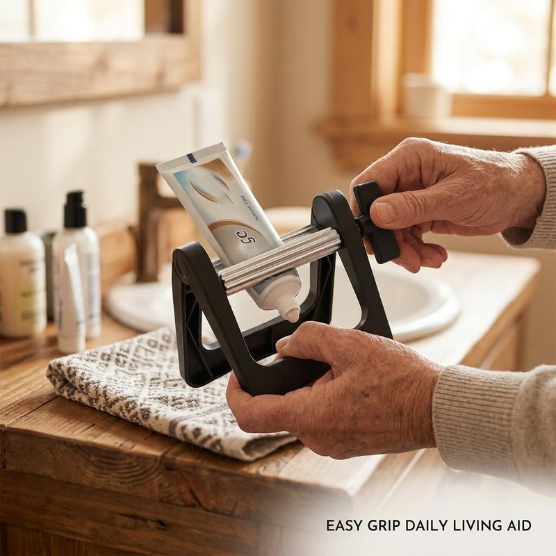 Metal Toothpaste Squeezer - Aluminum Tube Wringer with Stainless Steel