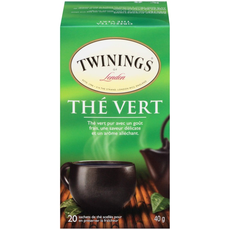 Twinings Classic Green Individually Wrapped Tea Bags | 100% Pure