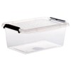 5five - transparent plastic box "clip n box" 4.5 l
