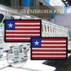 EmWoot 2PCS Africa Liberia Flag Patch Embroidered Morale Patch Military