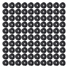 200Pcs Cable Grommets Stable Fixation Fire Resistant Pa66 Insulated Buckle Type Cord Wire Hole Cover Black Inner Hole Dia 20.6mm / 0.81in