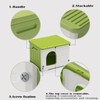 TSEHOOHOO Plastic Cat House for Outdoor Indoor Use, Stackable Feral