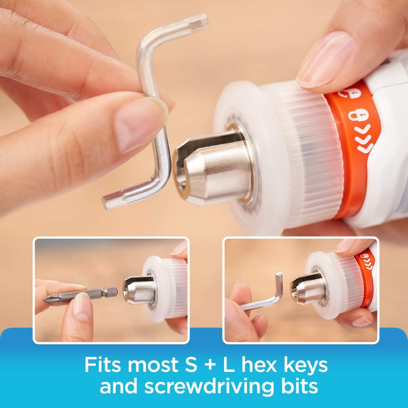 beyond by BLACK+DECKER 4V MAX* Cordless Screwdriver, Hex, L-Shaped, 2-Inch