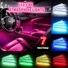 QUAYUB Car Interior Accessories 36LED Floor Decorative Atmosphere Strip Lamp