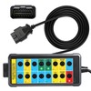 OBD2 Breakout Box, Multi-Protocol Line Detection Supported, Professional 16-Pin OBDII