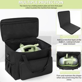 TORIBIO Large Storage Bag Carrying Bag for Bissell Little Green Machine 1400B, Organizer for Bissell Little Green with Extra Pockets for Accessories, Bag Only