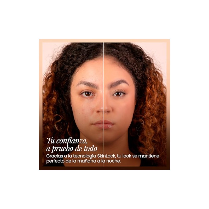 SkinLock Concealer – Corrector Líquido de Cobertura Completa, Larga Duración