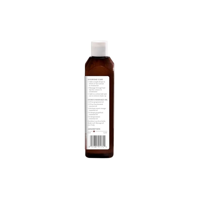 Aura Cacia Natural Skin Care Oil, Harmonizing Grapeseed with Vitamin