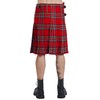 Black Premium by EMP Men's Red Plaid Kilt, red
