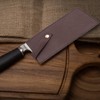 AJFHKJ Durable PU Leather Meat Cleaver Sheath, Heavy Duty Chef
