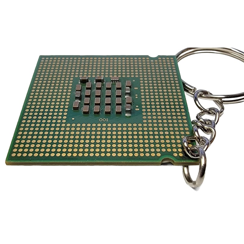TekJuic The Ultimate Geek Accessory - Recycled CPU Processor Keychain