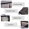Attelite 8 Pack Shoe Boxes Clear Plastic Stackable, Upgrade Large