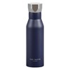 Ted Baker TED586 Navy Water Bottle, 18/8 Stainless Steel, 425