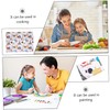 SHOWERORO Waterproof Peva Fabric Tablecloths Painting for Kids France Pattern