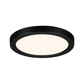 Paulmann Areo 79960 LED Panel Recessed Panel IP44 118 mm Round Including 1 x 6.5 W Warm White Black Plastic Lighting System 3000 K