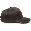 Outdoor Cap Adjustable Closure Bonefish Weathered Cotton Cap, Dark Brown