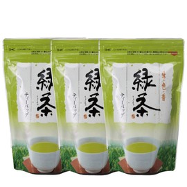 Wakoen Green Tea Bags, 0.1 oz (4 g) 30 Packs, 3 Bags, Matcha Greentea Teabag Japanese Tea Brewing, Easy, Large Capacity, Value Value