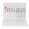 20 Holes 14pcs Nail Grinding Head Holder Manicure Pedicure Bits