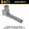 KUAFU 2" Folding Hitch Adapter Compatible with 2 Inch Trailer