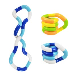 BIRLOZA Pack of 2 Tangle Fidget Toys Stress Relief Twister Toy Stimulate and Still for Children and Adults