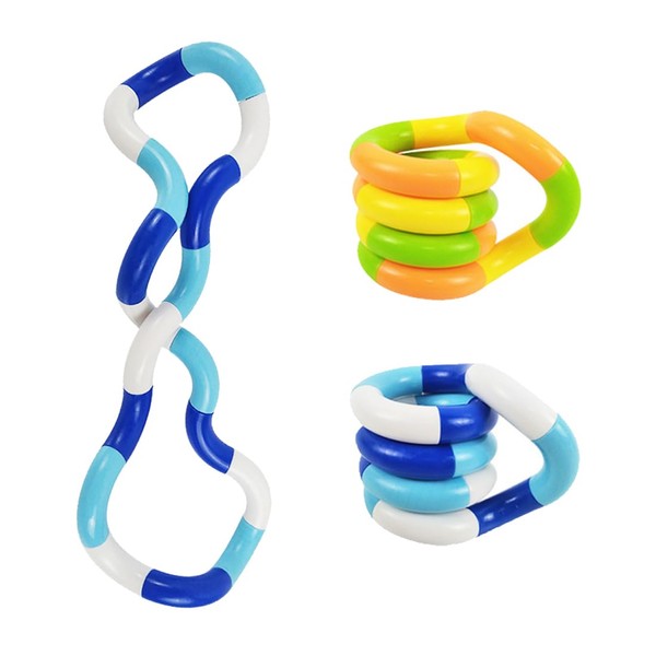 BIRLOZA Pack of 2 Tangle Fidget Toys Stress Relief Twister