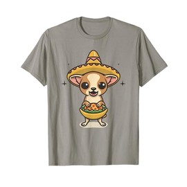 Funny Mexican Chihuahua Taco Cinco de Mayo Fiesta Dog T-Shirt