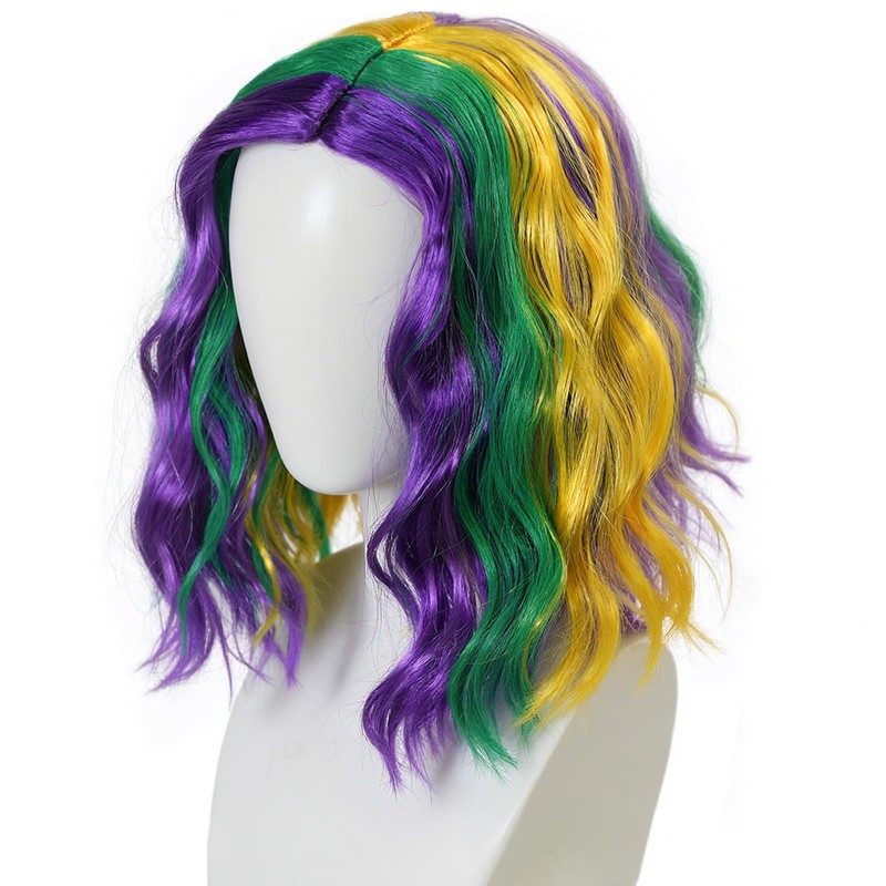 Mardi Gras Wig for Women Colorful Wigs Fun Wigs for