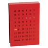 Block Magnetic Perpetual Calendar, Red