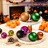50ct Halloween Ornaments Tree Decoration, Black Green Orange Purple