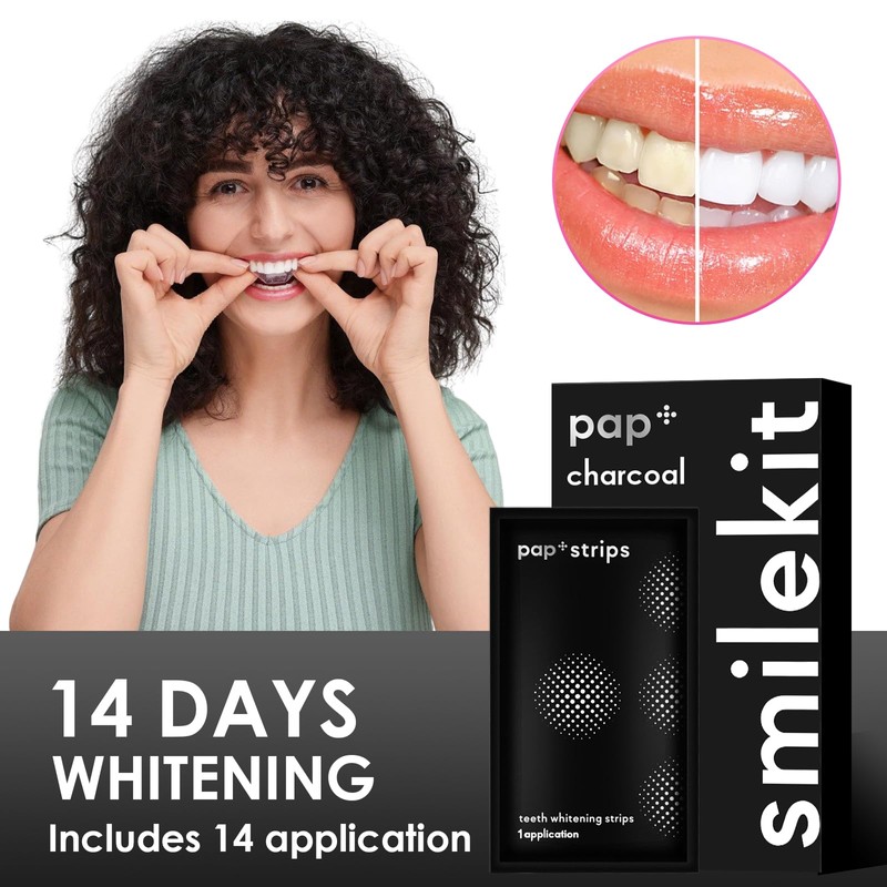 Pack of 28 teeth whitening strips, whitening teeth, white stripes