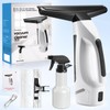 Window Vacuum Squeegee Cordless, Handheld Window Vac with Multi-Purpose Spray