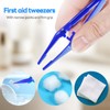Tweezers,First Aid Tweezers Individually Wrapped,Plastic Tweezers Bulk,Disposable Forceps,Medical Tweezers,Lab Tweezers