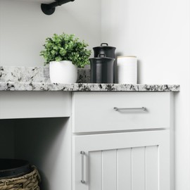 FURNIWARE Pack of 10 Cabinet Handles 160mm(6.3 Inch) Hole Center Chrome Kitchen Door Handles Hardware Drawer Pulls Kitchen Cabinet Door Handles Pull