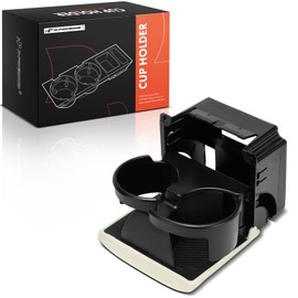 A-Premium Cup Holder Compatible with Subaru Outback 2005-2009, Legacy 2005-2009, Rear Console, Beige, Replace# 66150AG01BWA, 66150AG01AWA