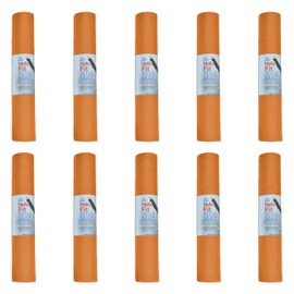 Hello Fit 10-Pack Yoga Mat, 68" x 24" Non Slip Exercise Mat, 4mm Thick Gym Mat for Fitness and Stretching, Bulk Non Toxic Yoga Mats for Schools and Studios, Orange