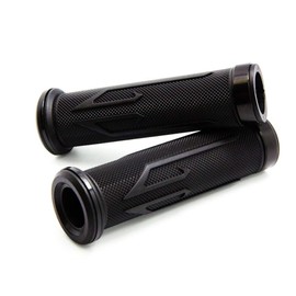 MotorToGo One Pair Black Motorcycle 7/8" Handlebar Grips Gel Compatible for 2006 Suzuki Hayabusa GSX1300R