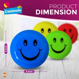 24pk Kids Yo Yo Party Bag Fillers with Assorted Smiley Design, Trick Yoyo for Kids Beginners, Kids Yoyo Kids Beginner, Childrens Yoyo Toy, Trick Yoyo Ball for Kids Yoyos for Kids, Yo-Yos (2x12pk)
