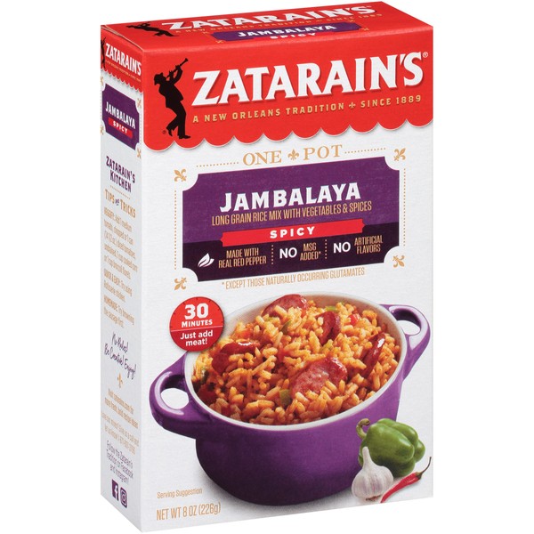 Zatarain's Spicy Jambalaya, 8 oz (Pack of 12)