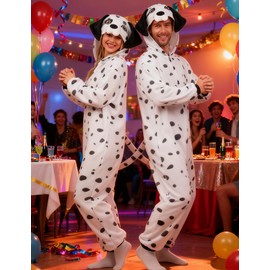 vavalad Adult Costume Onesie Pajamas Funny Cosplay Halloween Christmas Women Men
