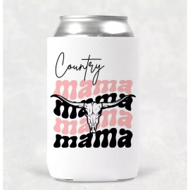 Country Mama 12OZ Beverage Koozie Neoprene Drink Can Cooler