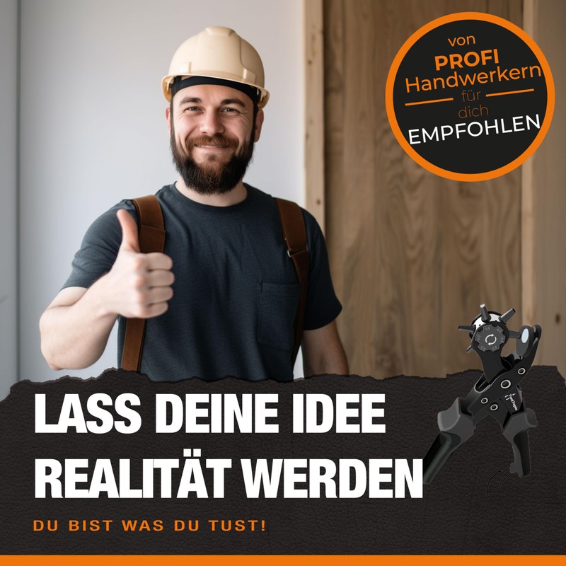 ToolTopia Lochzange fr Leder [KOMPLETTSET], Locheisen | Lochstanzer als Leder